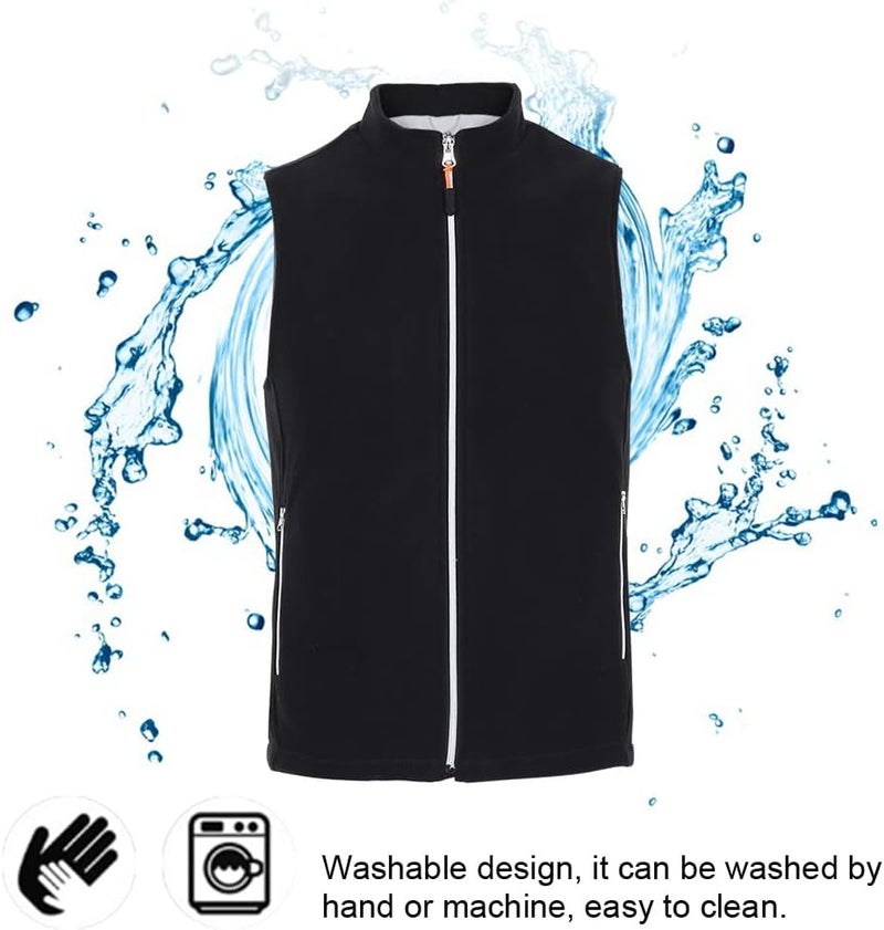 woobles USB Electric Stand Collar Infrared Warm Keeping Heating Vest, Winter Heated Vest, Waistcoat Outdoor Coat (2XL) - Image 3